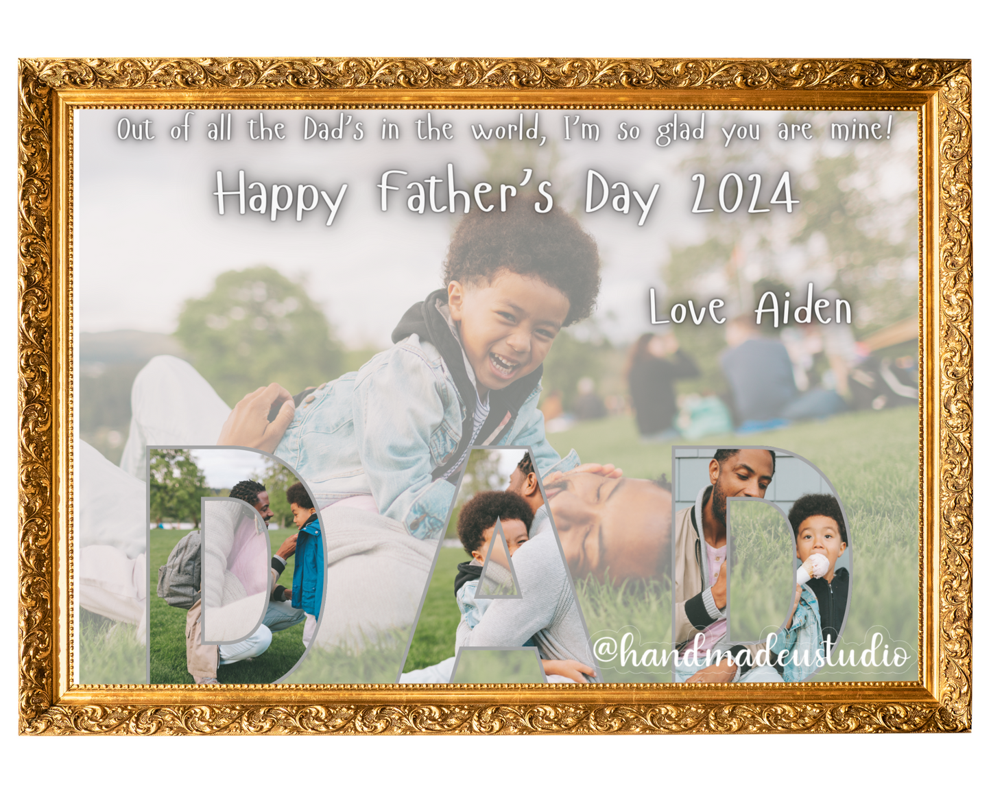 Father's Day Picture Frame - Canva Pro Templates