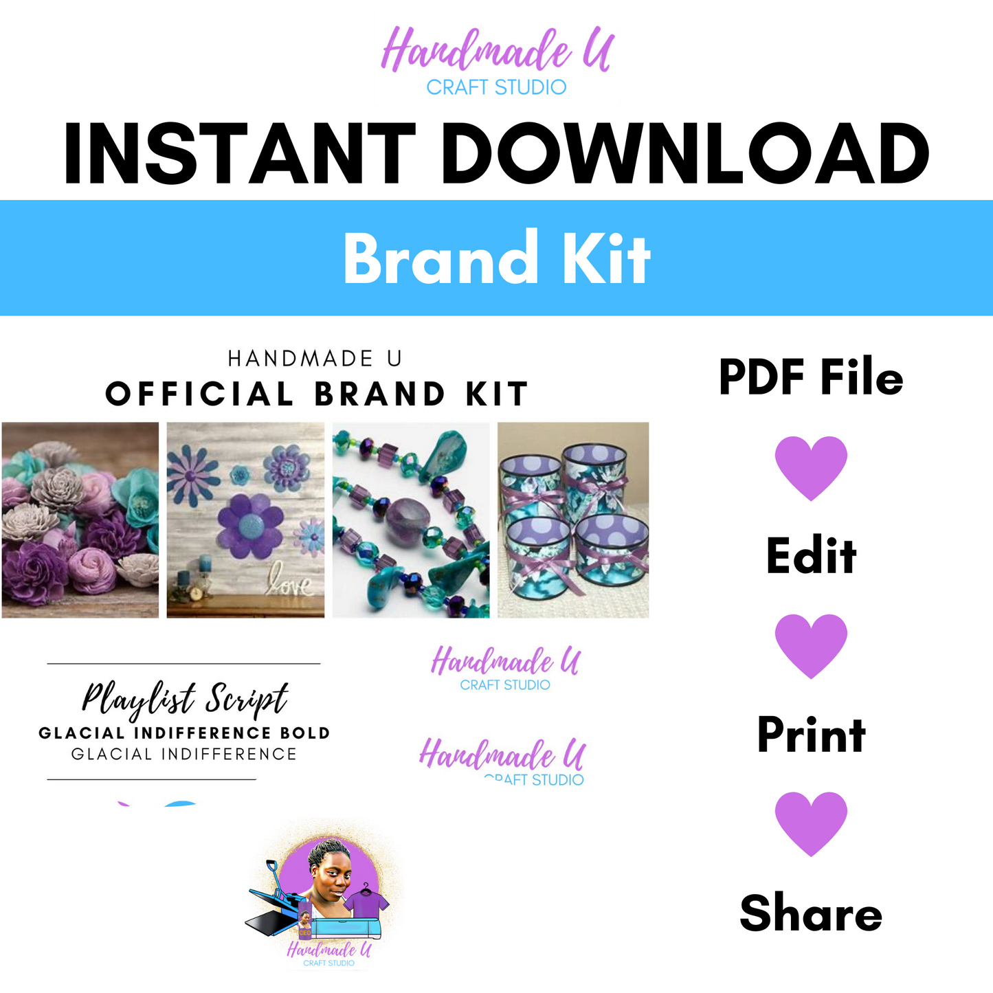 Handmade U Branding Template – Canva (Canva Pro Needed)