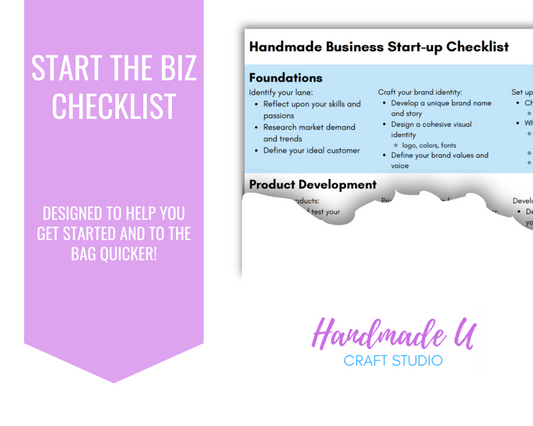 Handmade Business Checklist – Printable