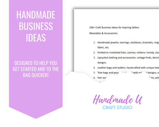 100 Craft Business Ideas for Aspiring Sellers