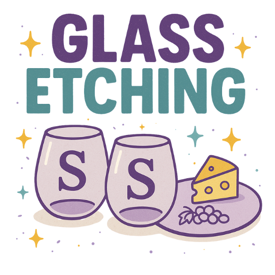 November 16 | Personalized Wine Glasses and Cheese Plate Etching Workshop