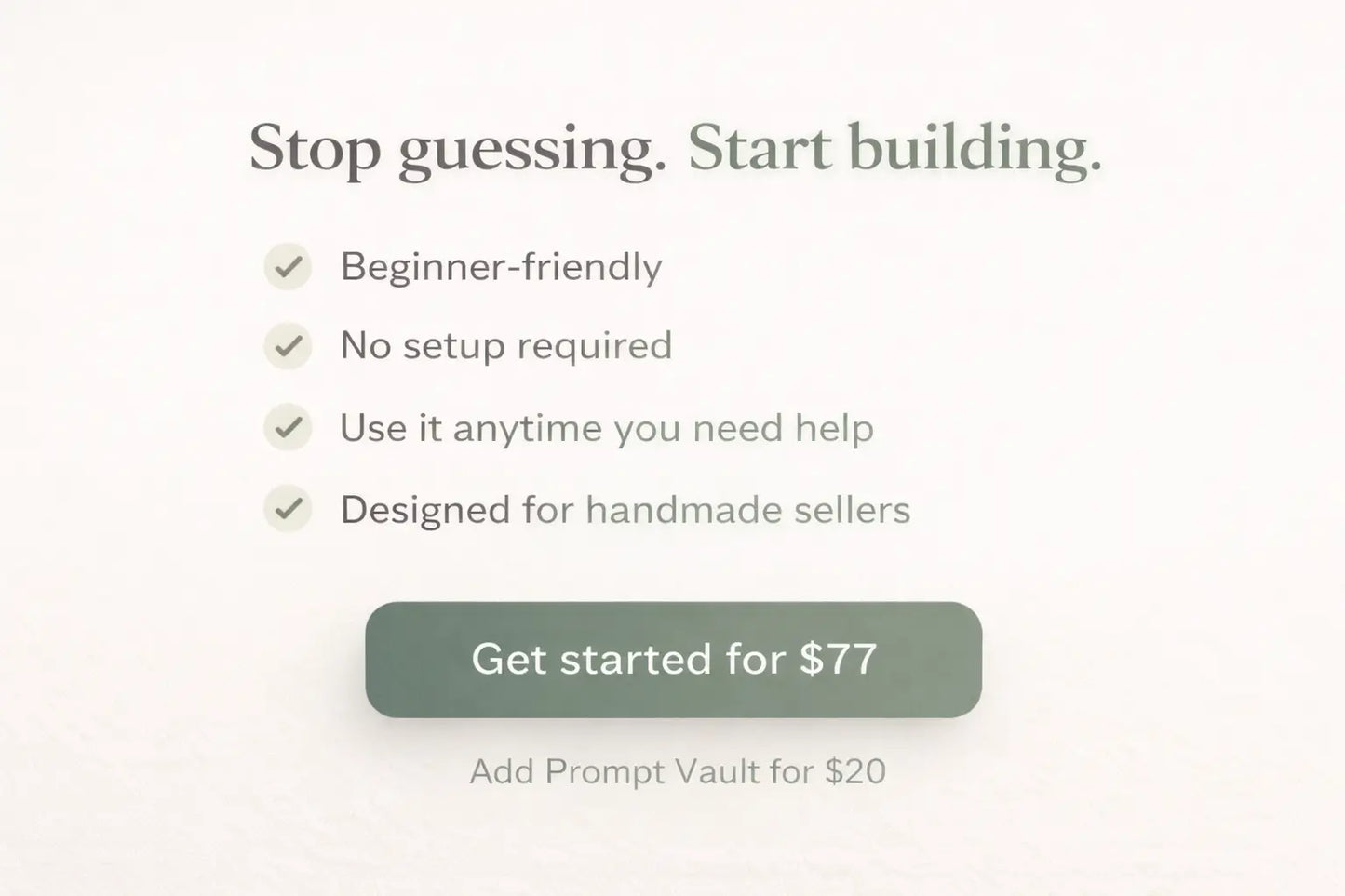 Creative AI Toolkit for Handmade Sellers (For Chat GPT)