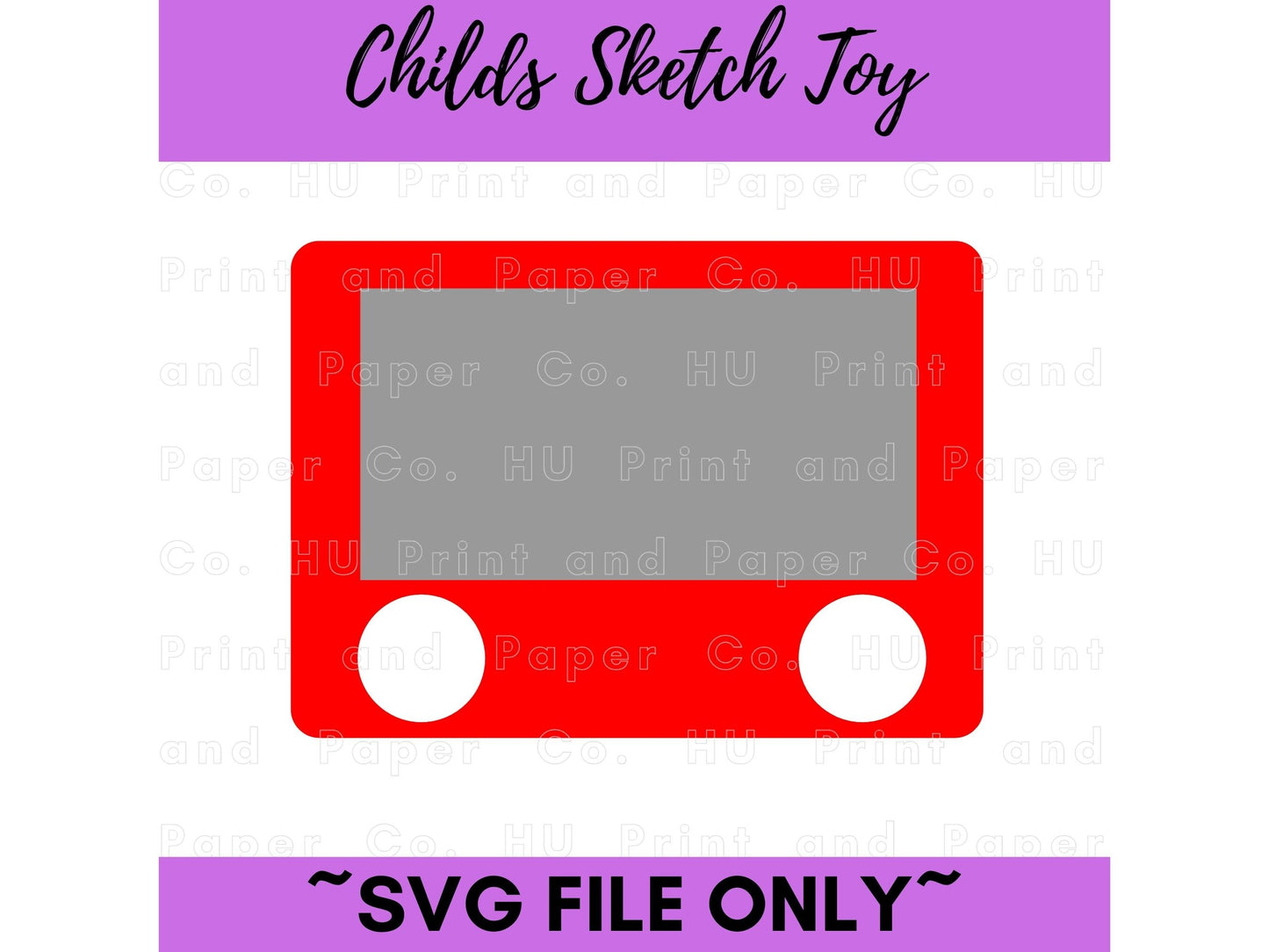 Sketch Toy SVG Cut File - For RA Door Tags & Crafting