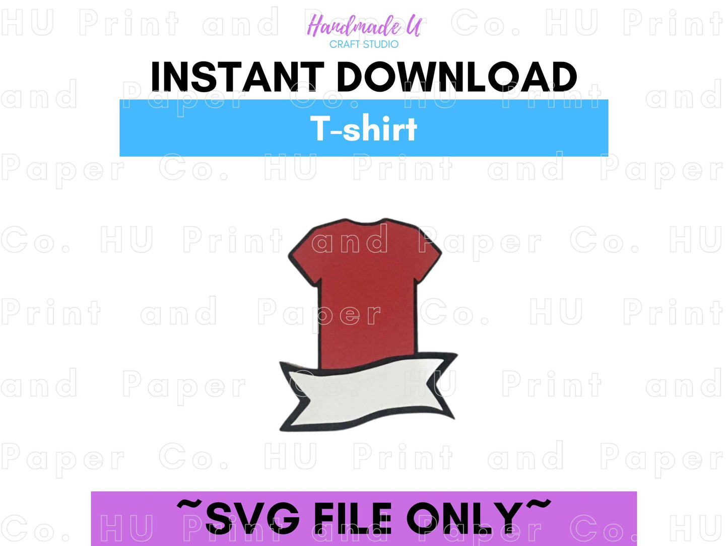 T-shirt SVG Cut File - For RA Door Tags & Crafting