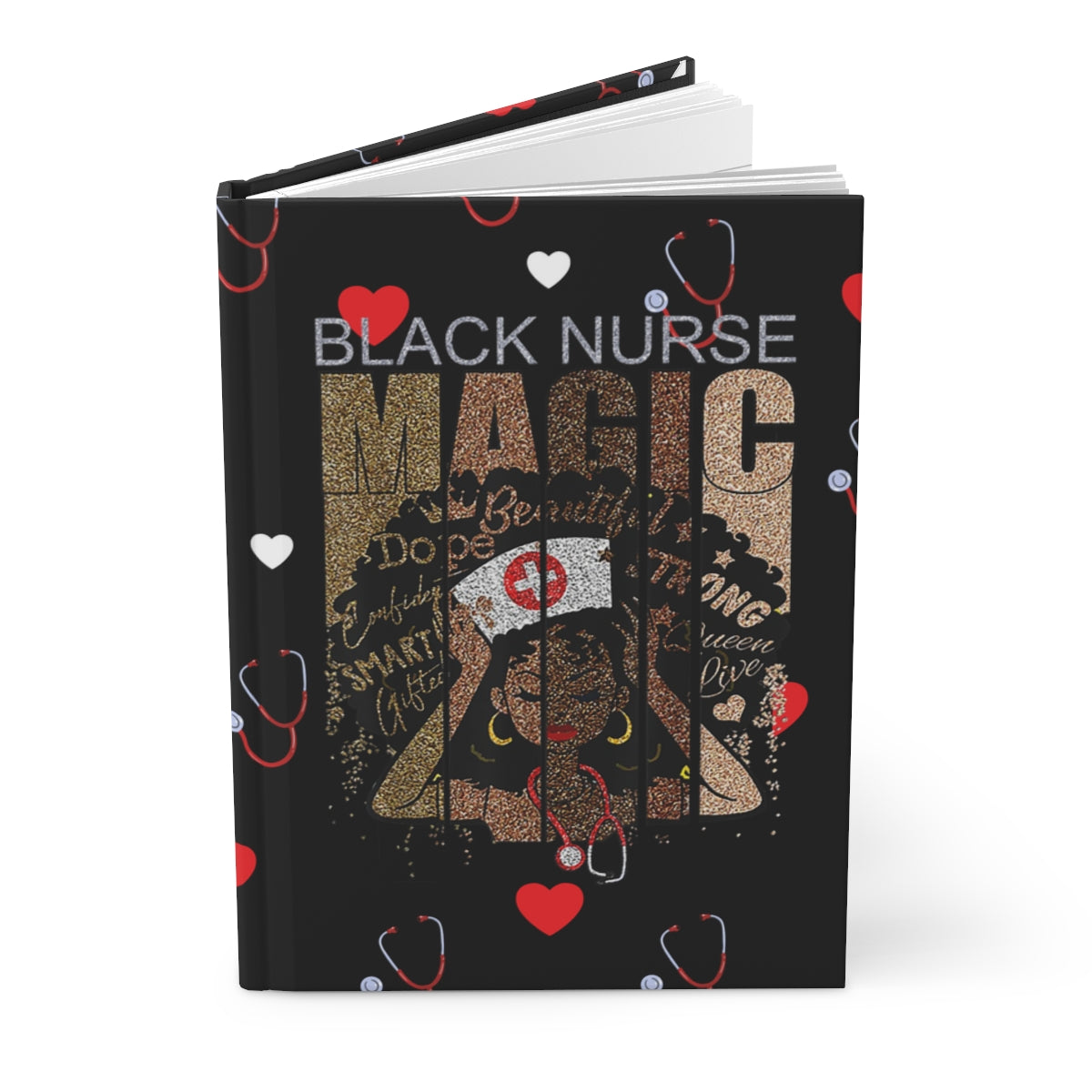 Black Nurse Magic Journal – Hardcover