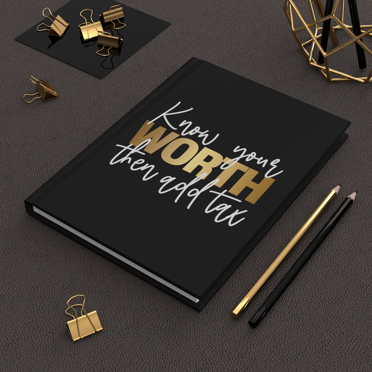 Know Your Worth Hardcover Journal