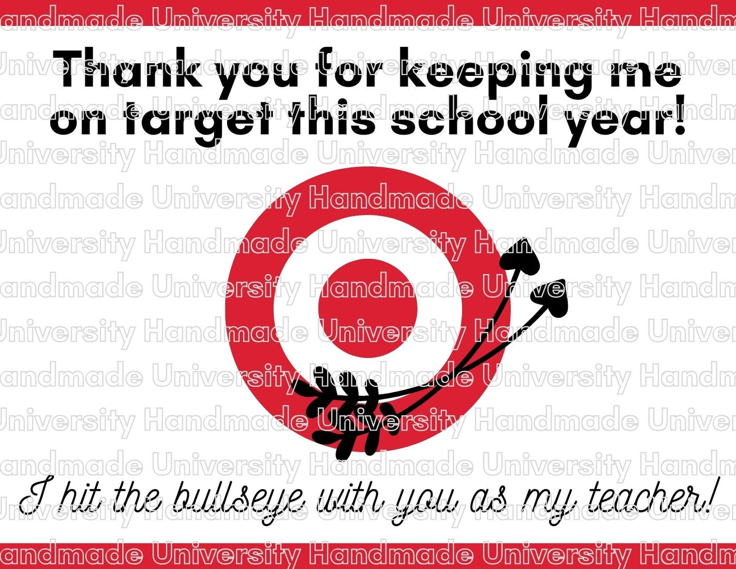 Target Appreciation Postcard – Printable Canva Template (Canva Pro Needed)
