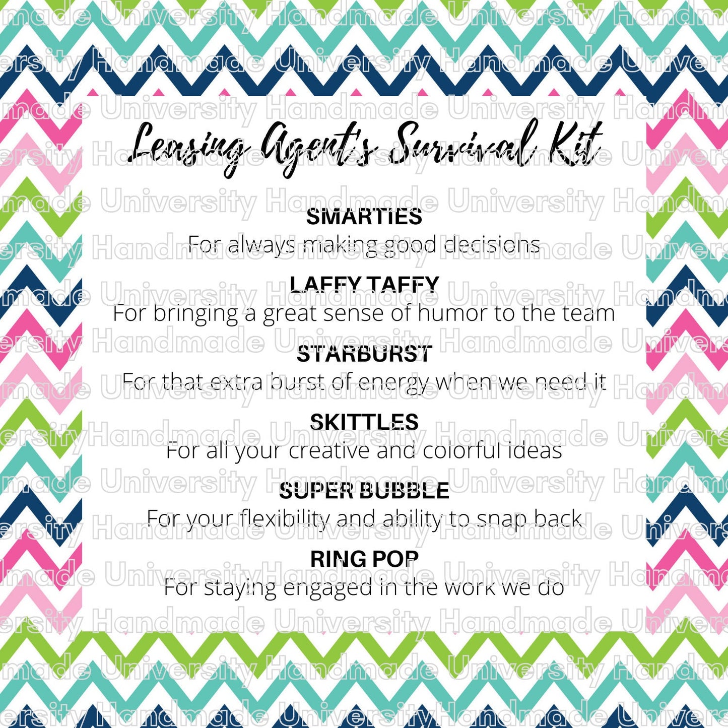Staff Appreciation Packs – Printable Canva Template (Canva Pro Needed)