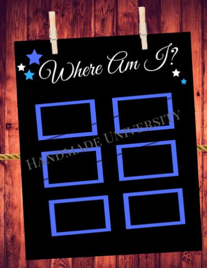 Printable: Where Am I Board for Residence Life and Resident Assistant