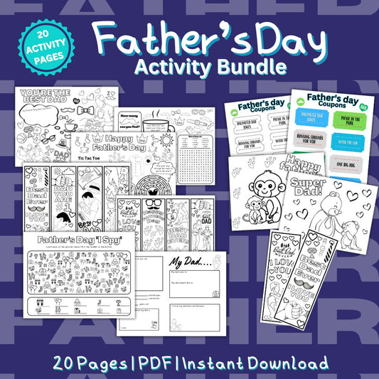 Father's Day Activity Bundle – Printable