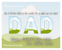 Load image into Gallery viewer, Father&#39;s Day Picture Frame Template – Editable Canva

