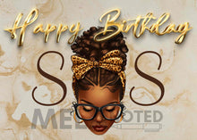 Load image into Gallery viewer, Happy Bday Sis Luxury Notecard – Blank Inside
