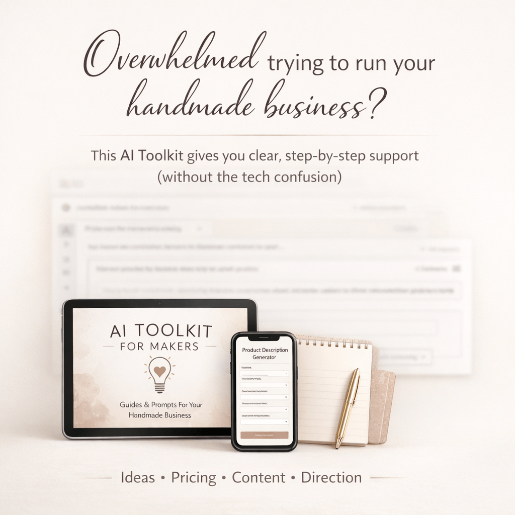 Creative AI Toolkit for Handmade Sellers (For Chat GPT)