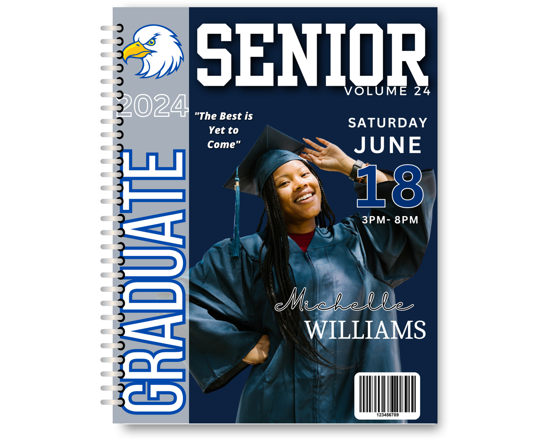 grad gift card book Graduation Gift Card Book – Customizable Canva Template – Handmade U