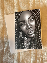 Load image into Gallery viewer, Braided Beauty Luxury Notecard – Blank Inside
