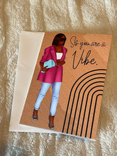 Load image into Gallery viewer, Sis, You Are A Vibe Luxury Notecard | Blank on the inside for a personalized message
