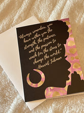 Load image into Gallery viewer, Harriet&#39;s Encouragement Luxury Notecard | Blank on the inside for a personalized message
