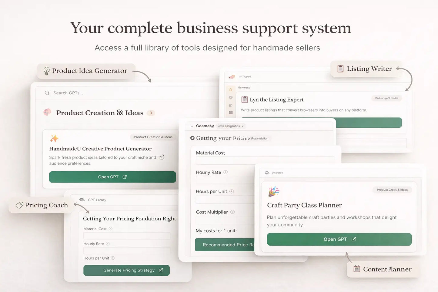 Creative AI Toolkit for Handmade Sellers (For Chat GPT)