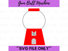 Load image into Gallery viewer, Gum Ball Machine SVG Cut File  -  For RA Door Tags &amp; Crafting
