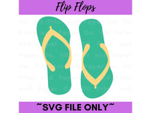 Load image into Gallery viewer, Flip Flops SVG Cut File  -  For RA Door Tags &amp; Crafting
