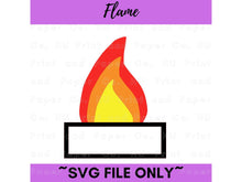 Load image into Gallery viewer, Fire Flame SVG Cut File  -  For RA Door Tags &amp; Crafting
