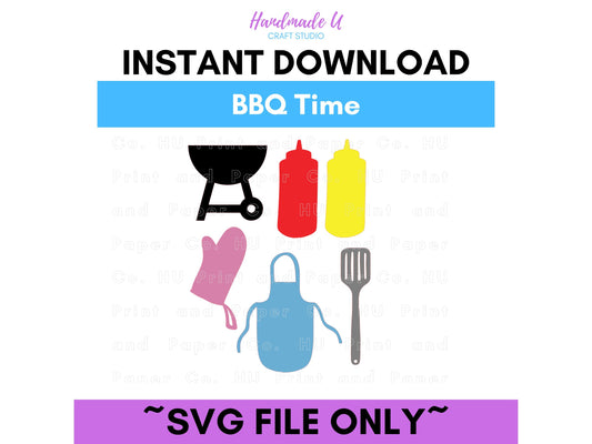 BBQ Bundle SVG Cut File  -  For RA Door Tags & Crafting