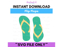 Load image into Gallery viewer, Flip Flops SVG Cut File  -  For RA Door Tags &amp; Crafting
