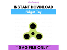 Load image into Gallery viewer, Fidget Spinner SVG Cut File  -  For RA Door Tags &amp; Crafting

