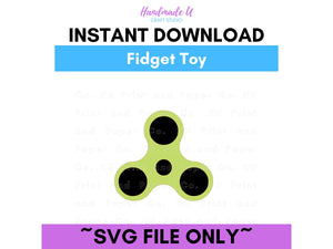 Fidget Spinner SVG Cut File  -  For RA Door Tags & Crafting