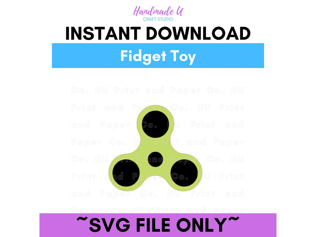 Fidget Spinner SVG Cut File  -  For RA Door Tags & Crafting