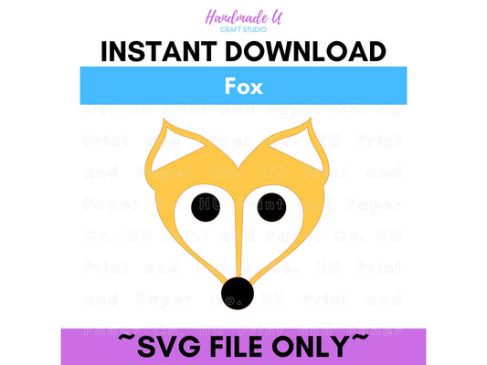 Fox SVG Cut File  -  For RA Door Tags & Crafting