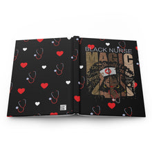 Load image into Gallery viewer, Black Nurse Magic Hardcover Journal Matte
