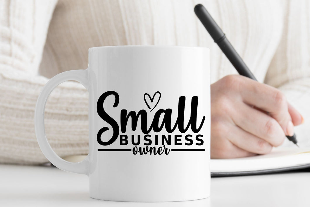 Small Business Owner Mini Heart Mug