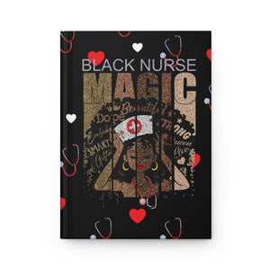 Black Nurse Magic Hardcover Journal Matte