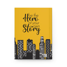 Load image into Gallery viewer, Be Your Own Hero Journal – Yellow Hardcover
