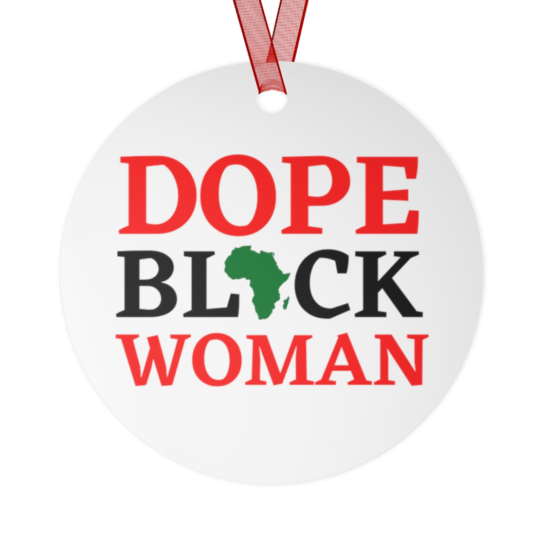 Dope Black Woman Christmas Ornament - Black Girl Gift - Melanin Girl Christmas - Melanated