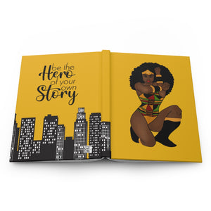 Be Your Own Hero Hardcover Journal Matte (Yellow)