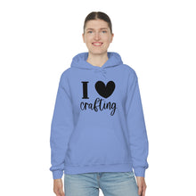 Load image into Gallery viewer, I love Crafting Unisex Heavy Blend Hooded Sweatshirt

