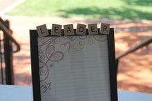 Load image into Gallery viewer, Personalized Scrabble Tile Memo Board, Frame with name
