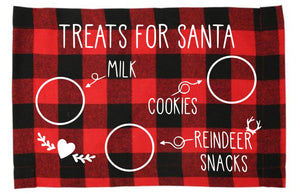 Christmas Eve Placemat | Treats for Santa | Red Buffalo Check