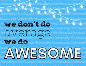 We Do Awesome Postcard – Printable Canva Template