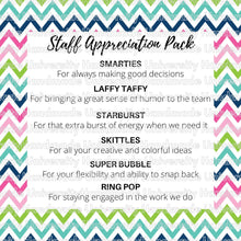 Load image into Gallery viewer, Staff Appreciation Packs | Survival Kits | Canva Template | Printable
