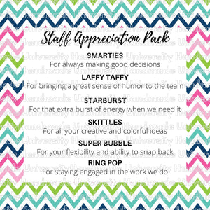 Staff Appreciation Packs – Printable Canva Template