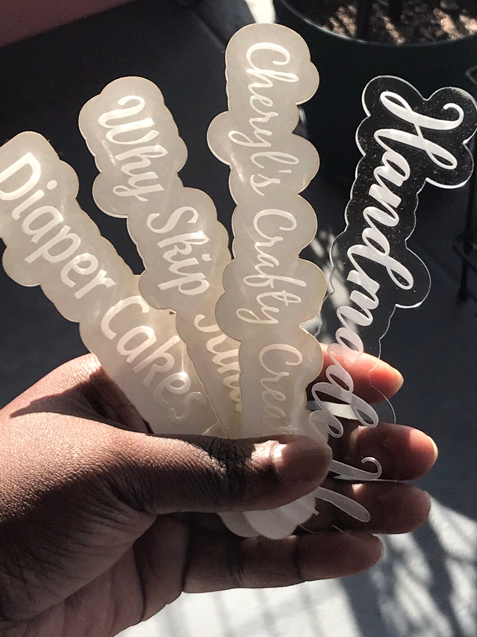 Custom Product Photo Prop | Physical Product Watermark | Acrylic Username Tag | Business Watermark | Social Media Post