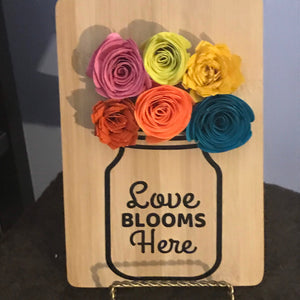 DIY Rolled Paper Flower Making Craft Kit Wall Hanging