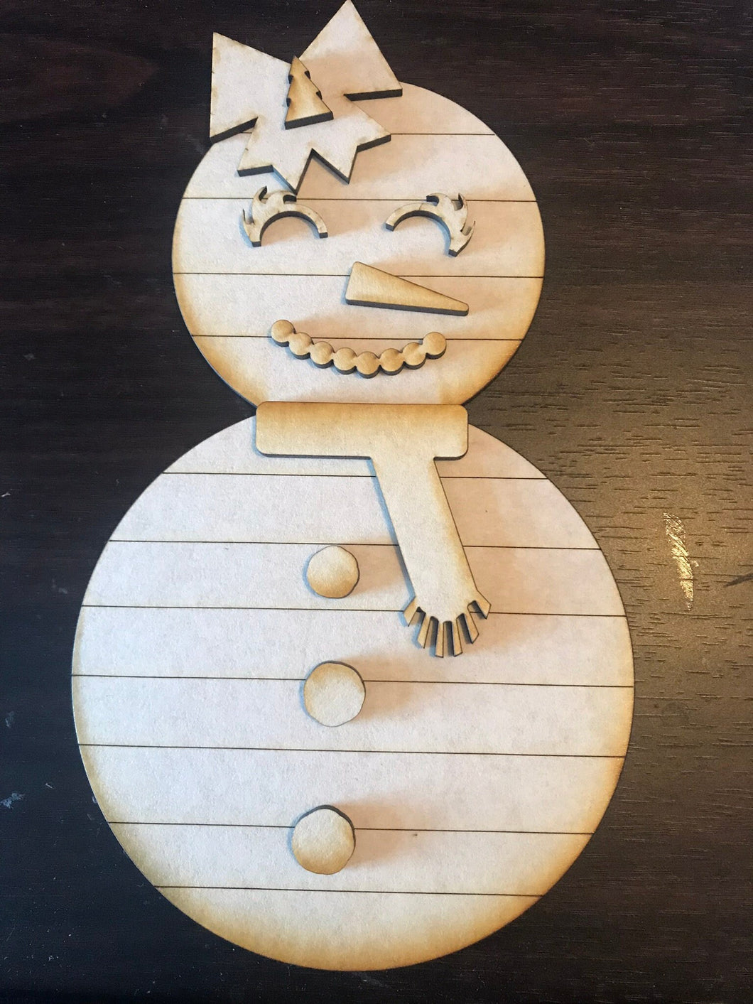 Fun Snowman Kits | MDF Wood Cut Outs | Christmas Decor Ready to paint