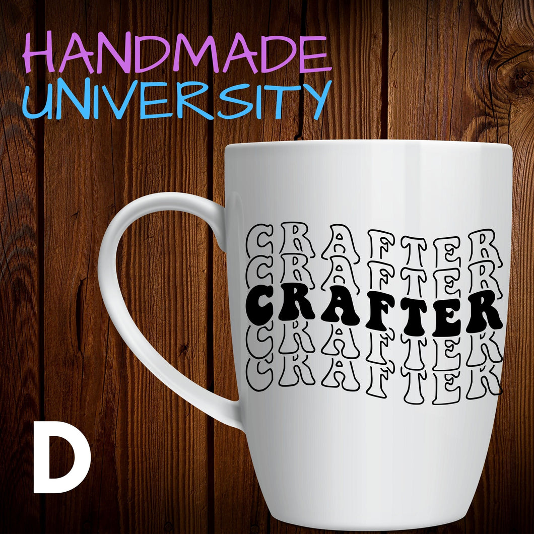 Repeating Crafter Mug for Crafters | Crafty Gifts  | Birthday Gift for Crafter | Crafty Pun Mugs