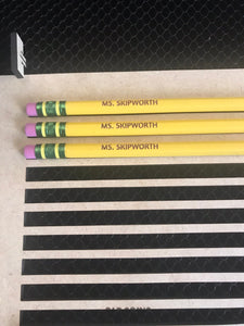 Engraved Name Pencils | Back To School Supplies | Teacher Appreciation | Ticonderoga Pencils | laser etched | engraved