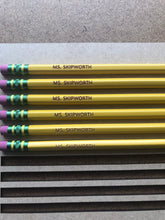 Load image into Gallery viewer, Engraved Name Pencils | Back To School Supplies | Teacher Appreciation | Ticonderoga Pencils | laser etched | engraved
