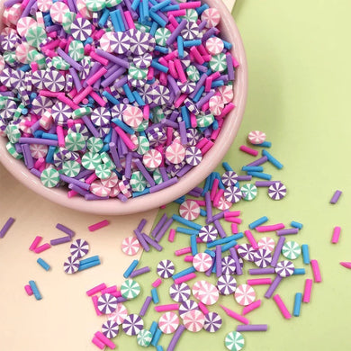 Peppermints and Sprinkles Polymer Clay Confetti Mix | Fake Sprinkles - 15 grams